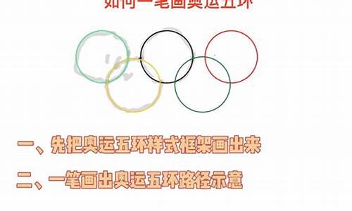 一笔画出奥运五环标志怎么画_一笔画出奥运五环