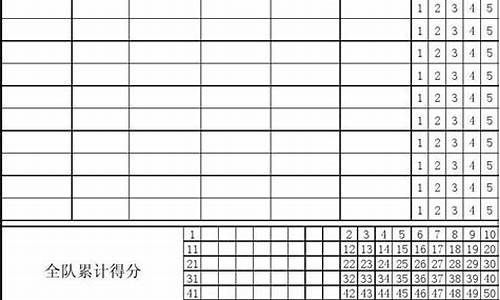 篮球比赛计分表格填写_篮球赛事记分表格怎么写